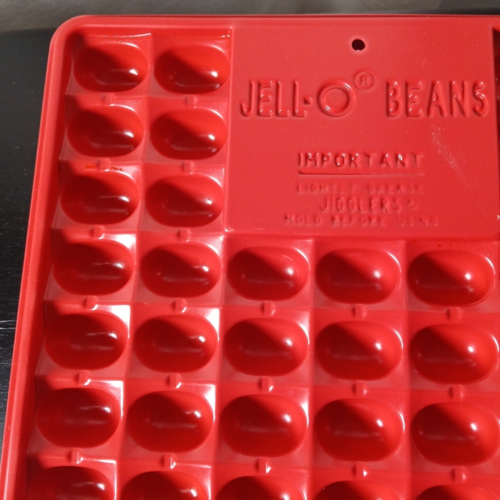 Vtg JELL-O BEANS Jigglers Mold Lot Of 2 Trays Makes 82 Per Tray Easter Holiday